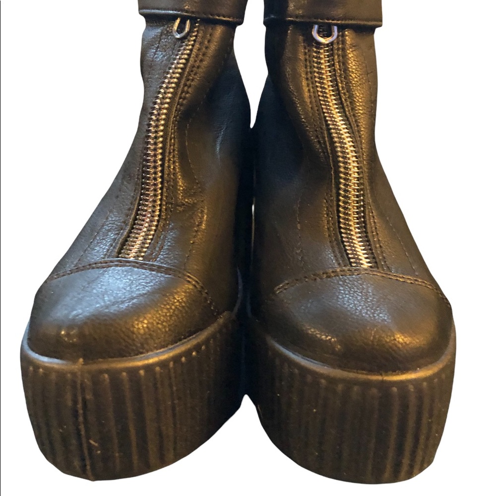 NIB Topshop Zipper High Platform Shoes - Picture 1 of 10
